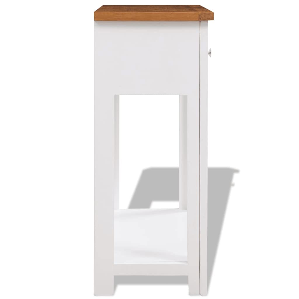 Solid Oak Wood Side Table Z349