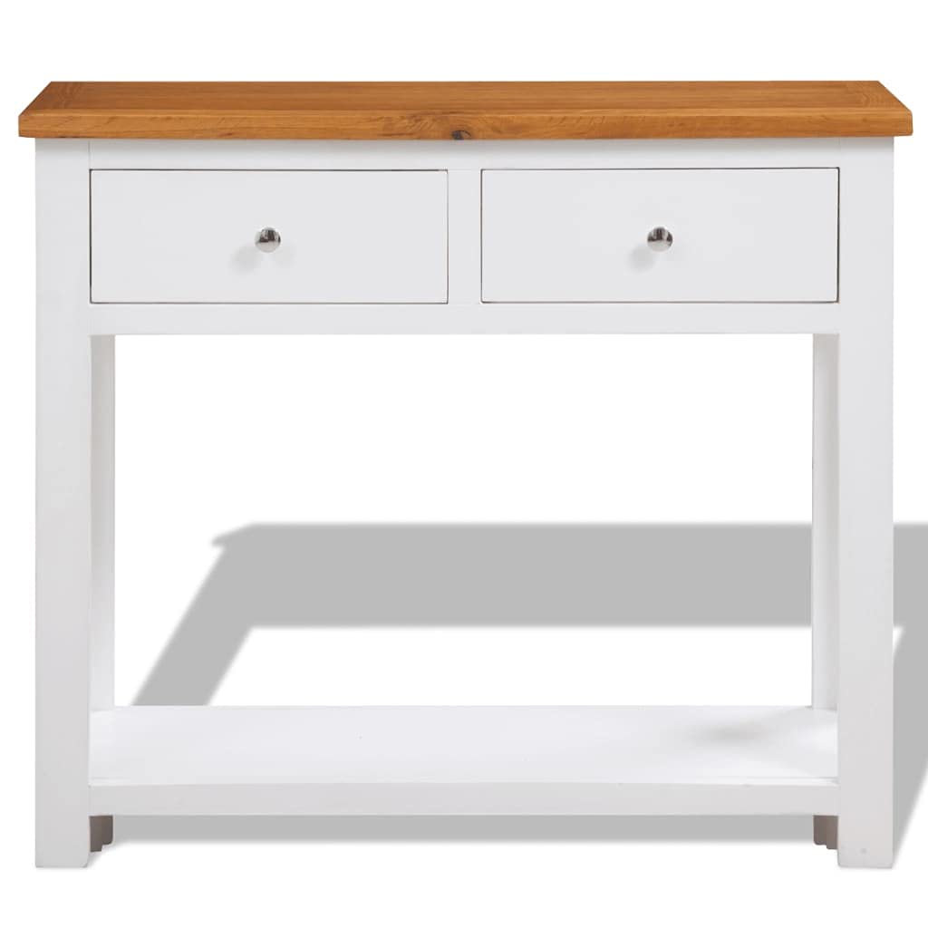 Solid Oak Wood Side Table Z349