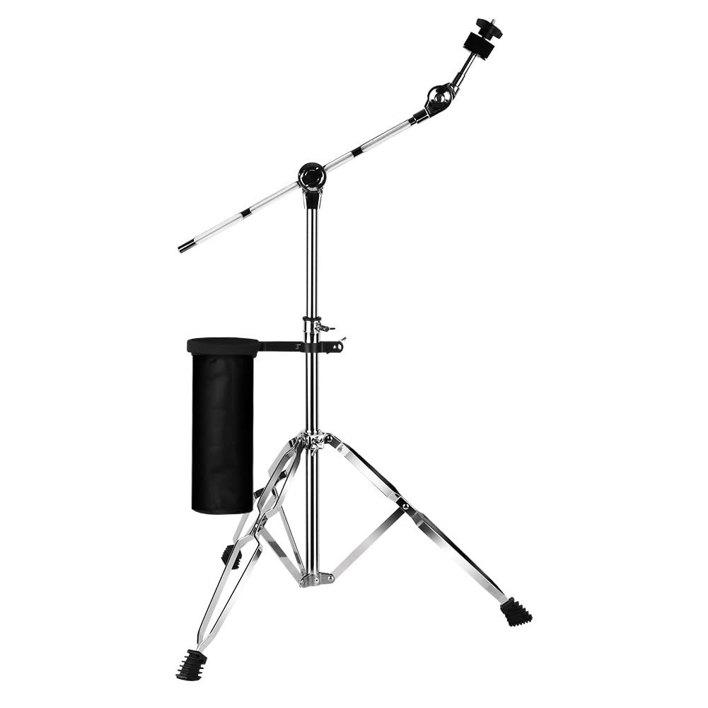 Adjustable Boom and Straight Cymbal Stand with Drum Sticks Holder N905878