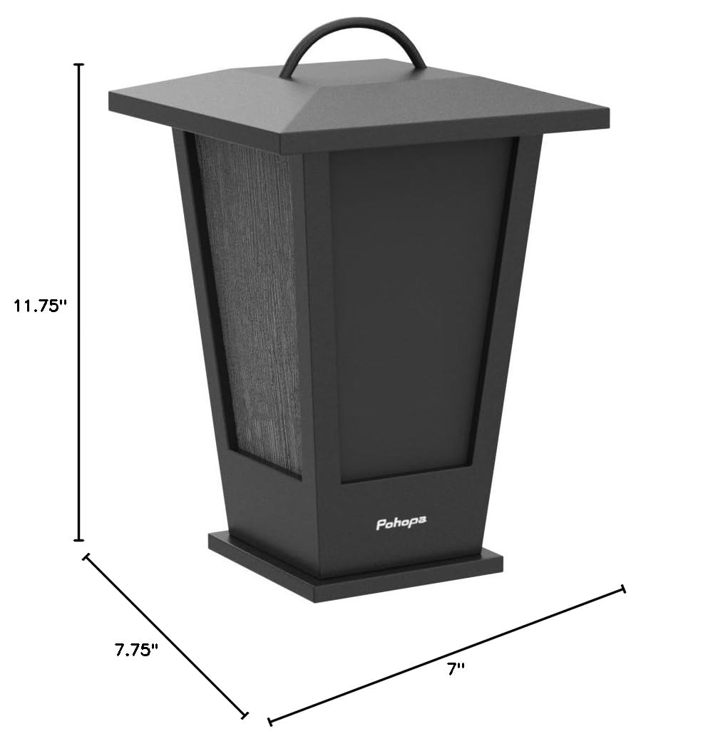 Pinao Black Waterproof Bluetooth Speakers 2 Packs 20W with LED Lights I3174
