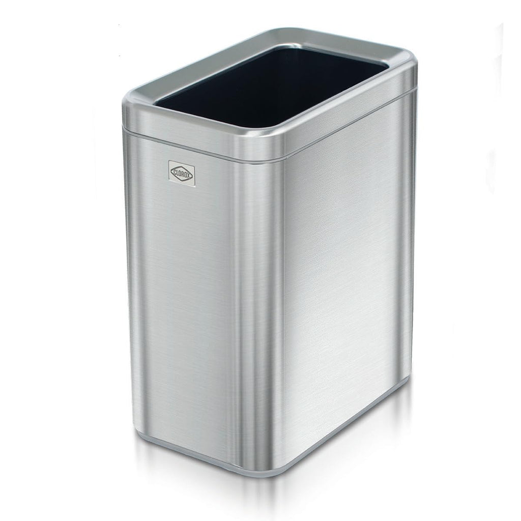 2.6 Gallon Stainless Steel Slim Trash Can with Removable Bucket O363