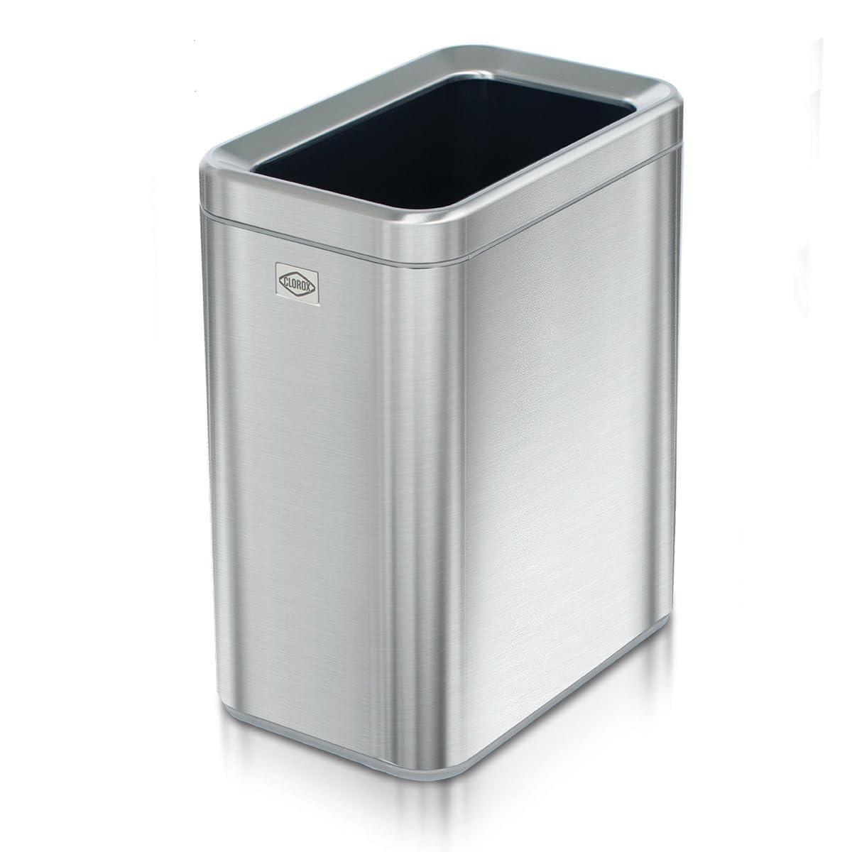 2.6 Gallon Stainless Steel Slim Trash Can with Removable Bucket O363