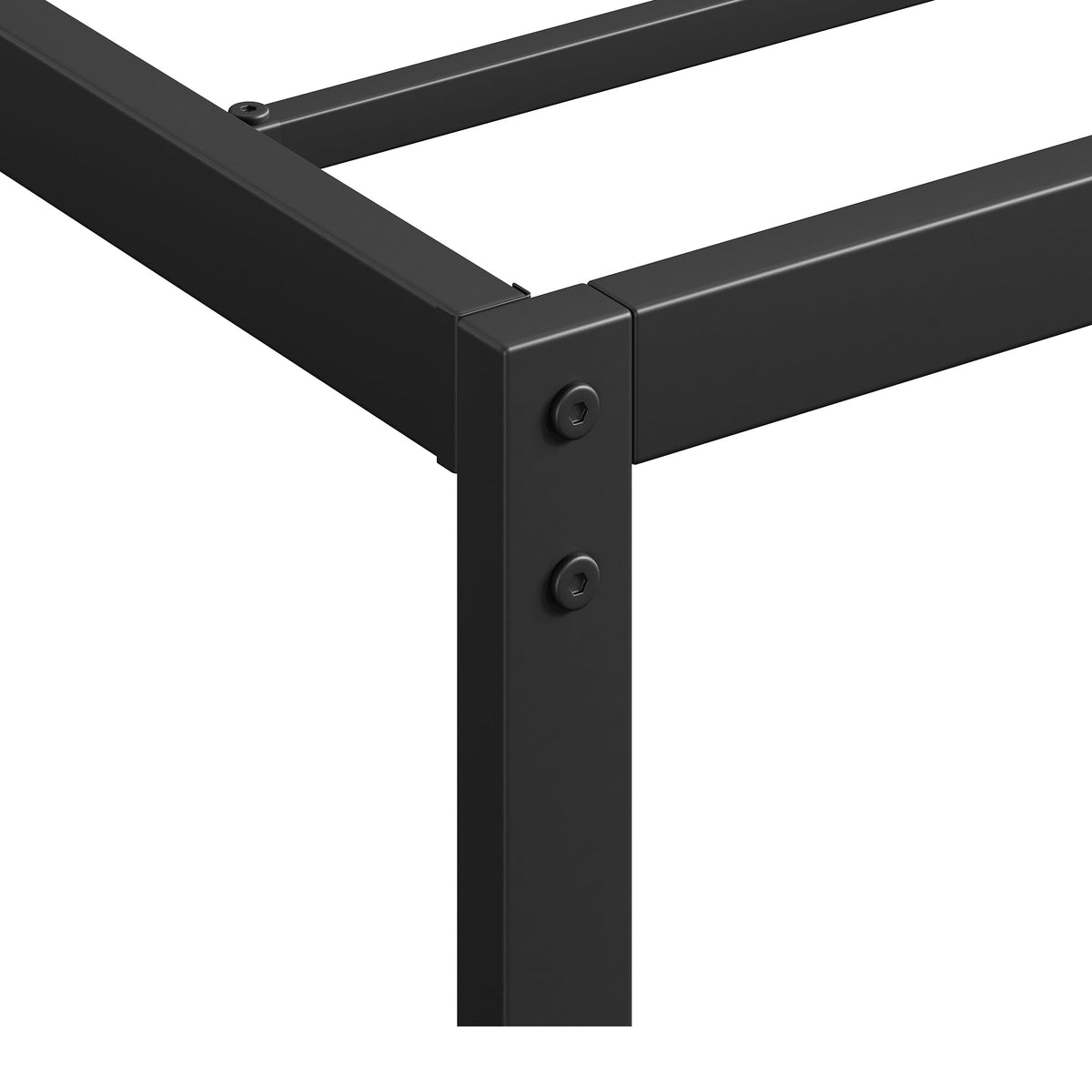 Black Metal Platform Bed Frame J778407