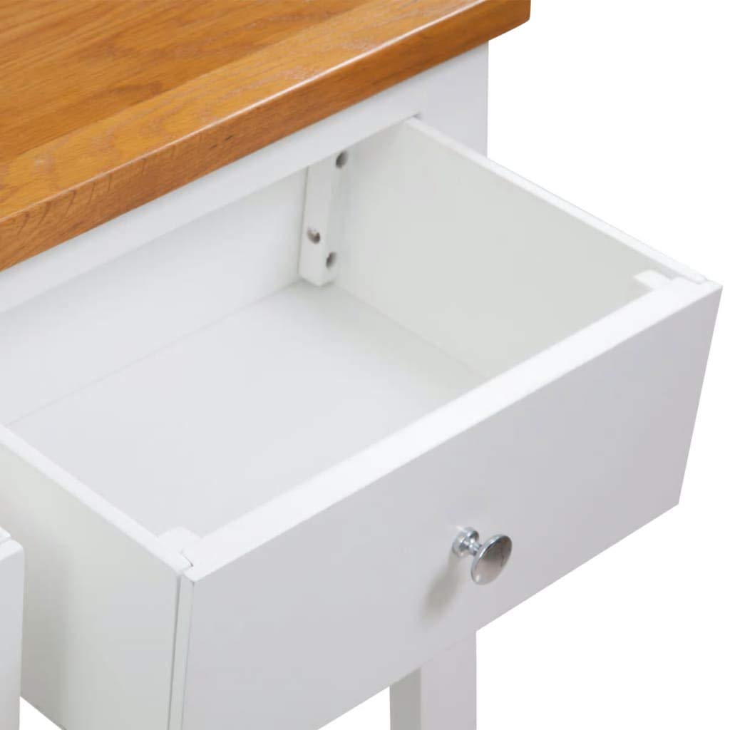 Solid Oak Wood Side Table Z349