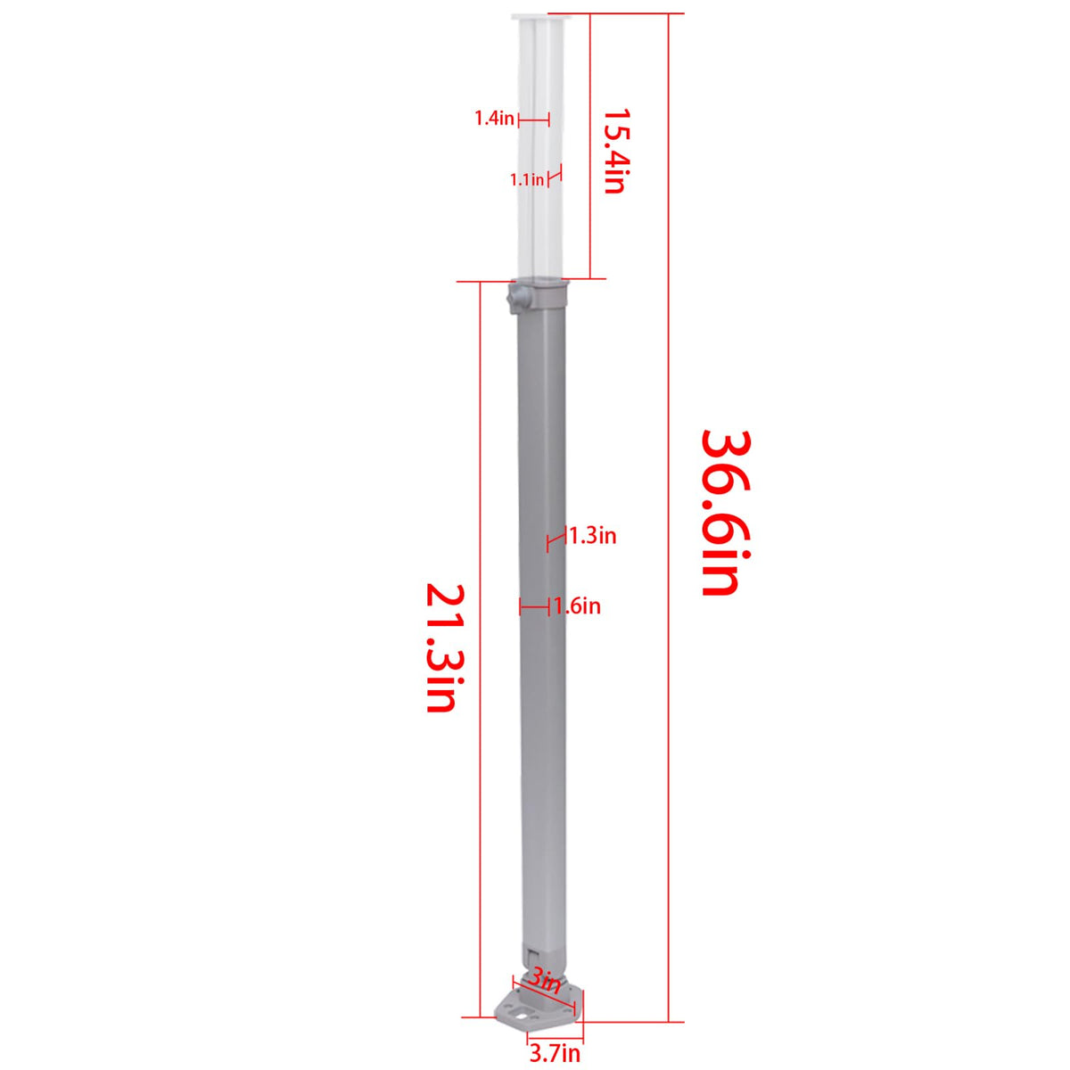 Adjustable Aluminum Alloy Folding Telescoping RV Table Legs P6086