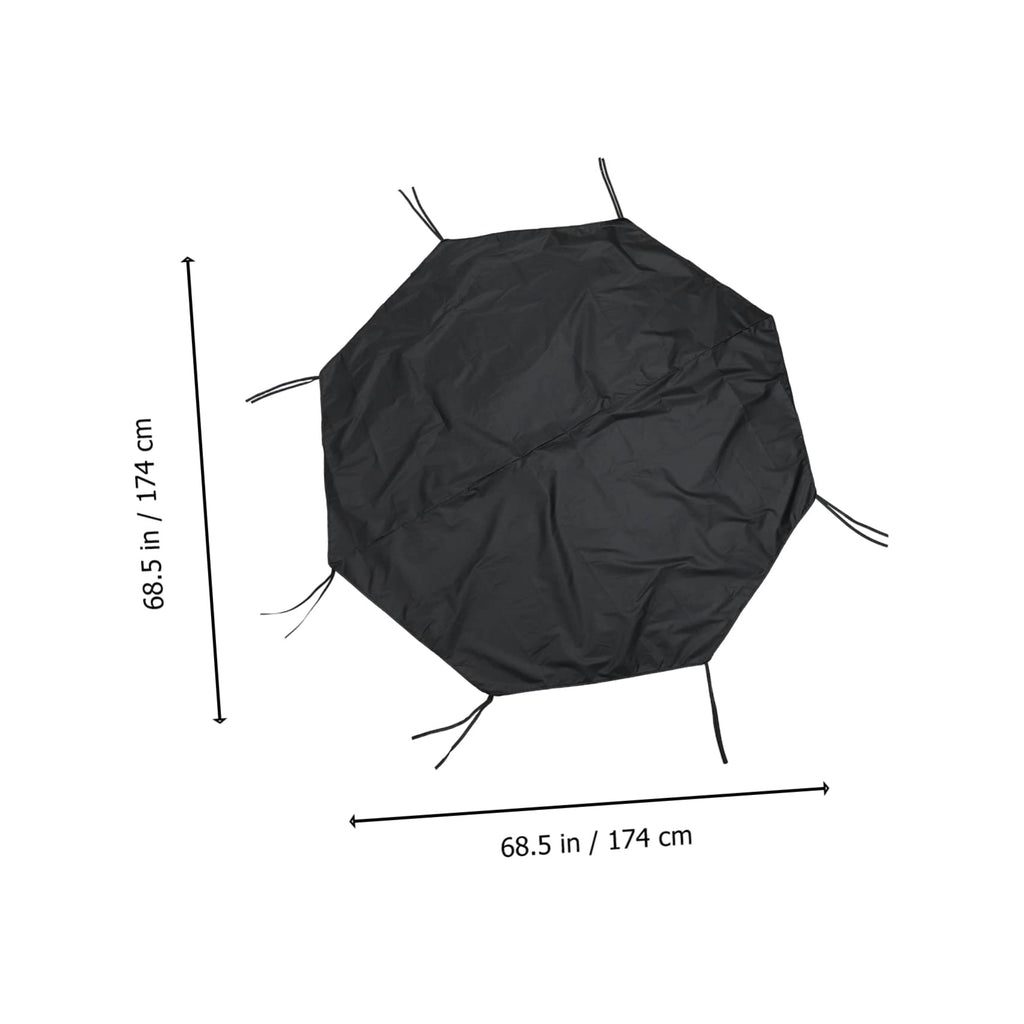 Waterproof Sunproof Dog Playpen Roof Cover 210D Oxford Cloth Black E390533