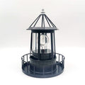 Black Wrought Iron Solar Lighthouse B807943