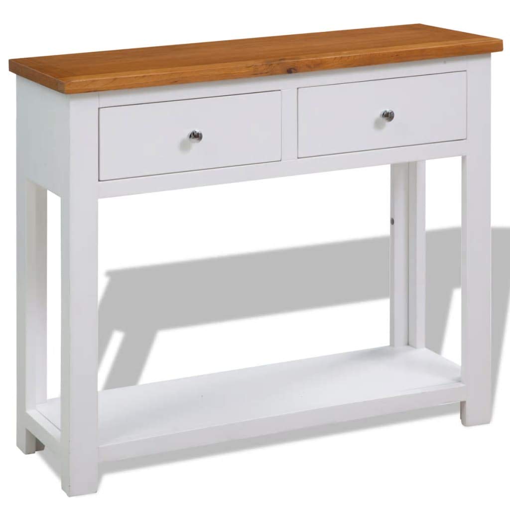 Solid Oak Wood Side Table Z349