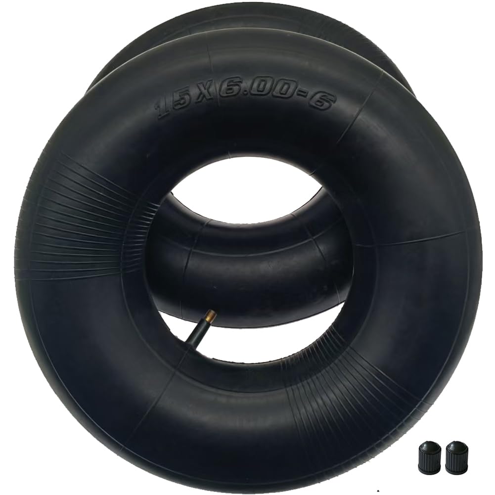 2 Pack 15x6.00-6" Inner Tube with TR-13 Straight Valve Stem Y7154