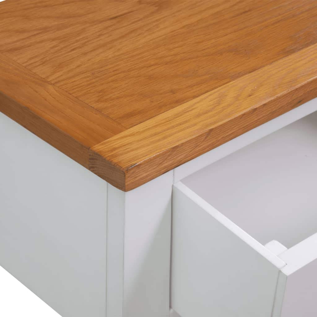 Solid Oak Wood Side Table Z349