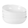 4-Piece 41oz Porcelain Ceramic Salad Bowls Set White W2749