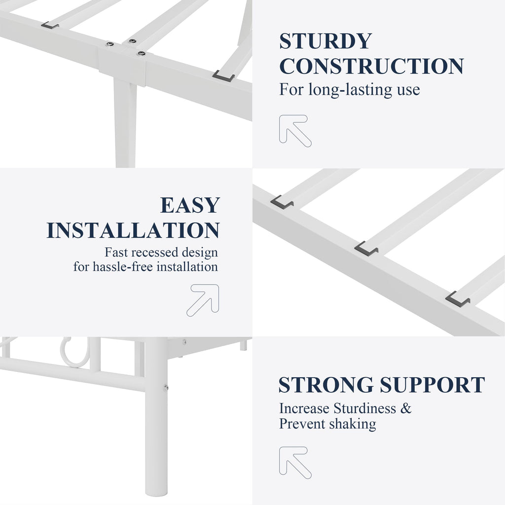 Metal Twin Platform Bed Frame Z3087