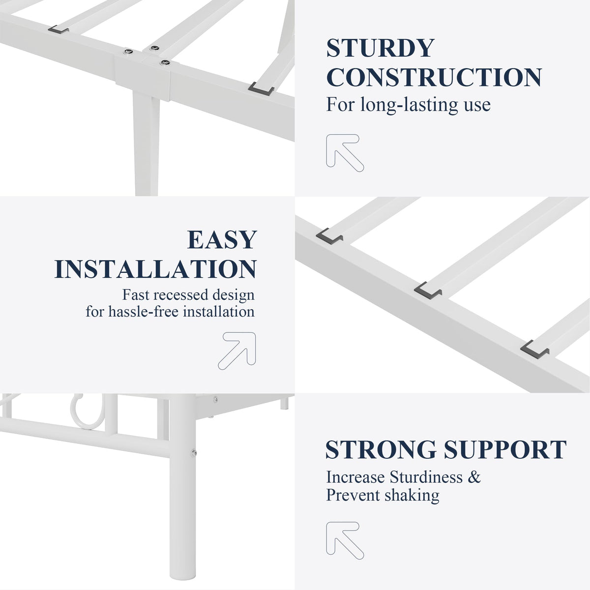Metal Twin Platform Bed Frame Z3087