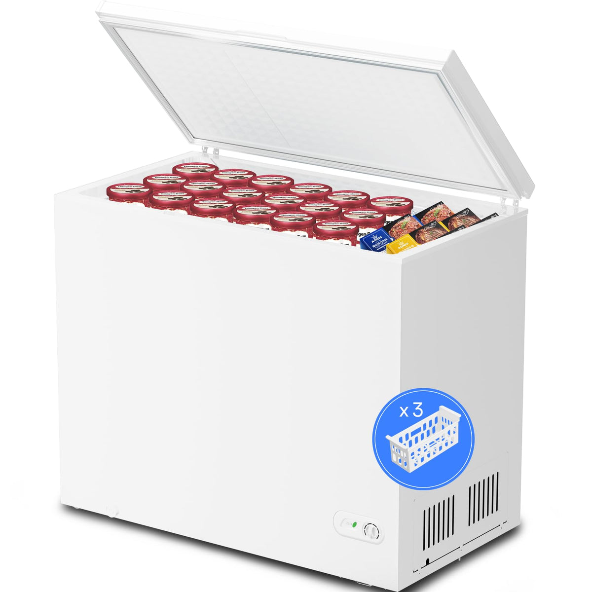7.0 Cubic Feet White Chest Freezer V9849