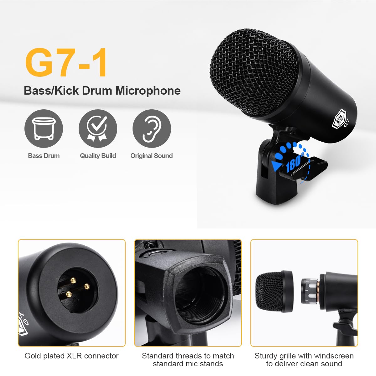 7-Piece Drum Mic Kit with XLR Outputs X4696