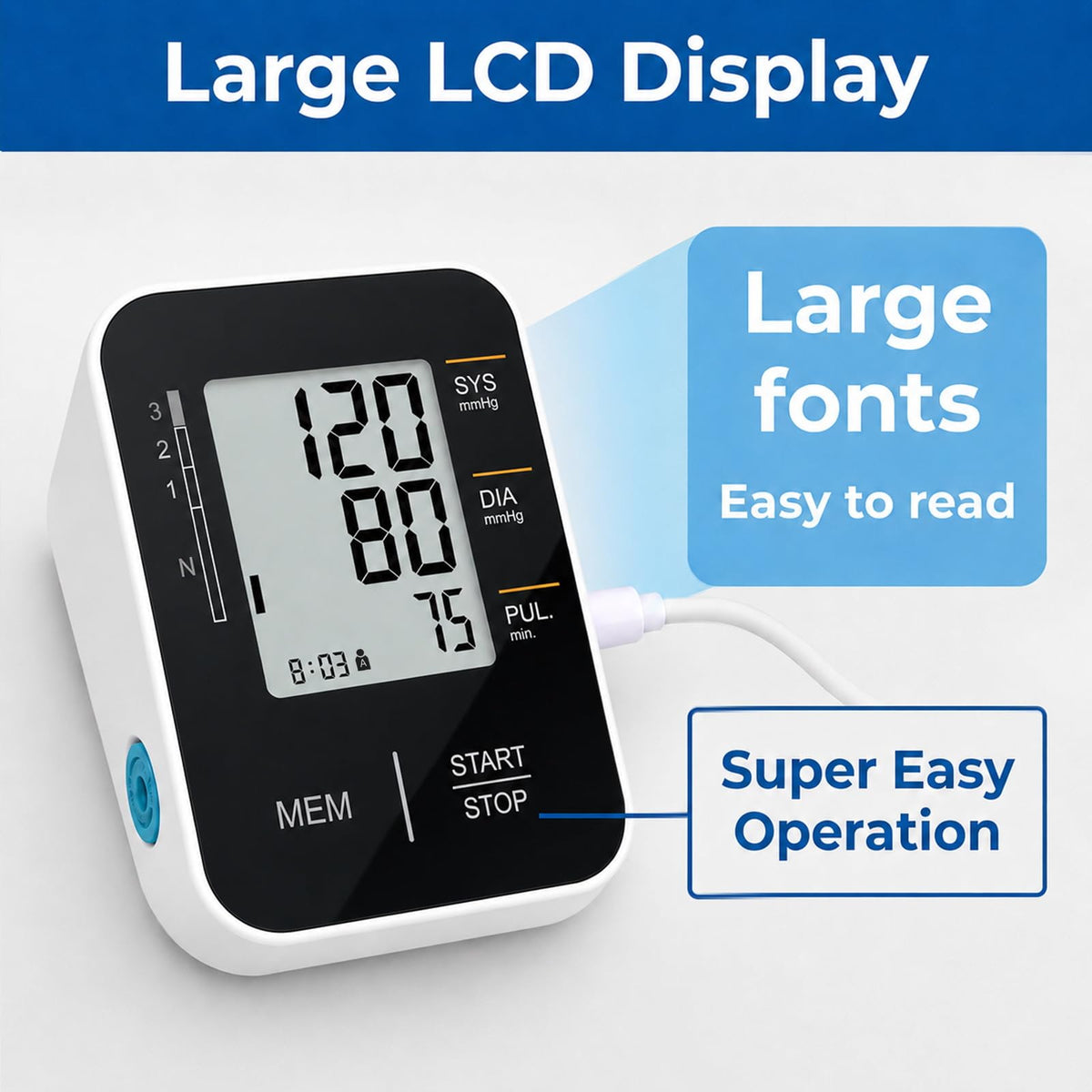 Accurate Upper Arm Blood Pressure Monitor U37387