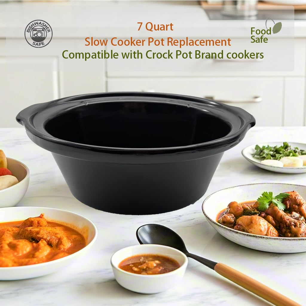 Ceramic Slow Cooker Pot Replacement 7 Quart D693301