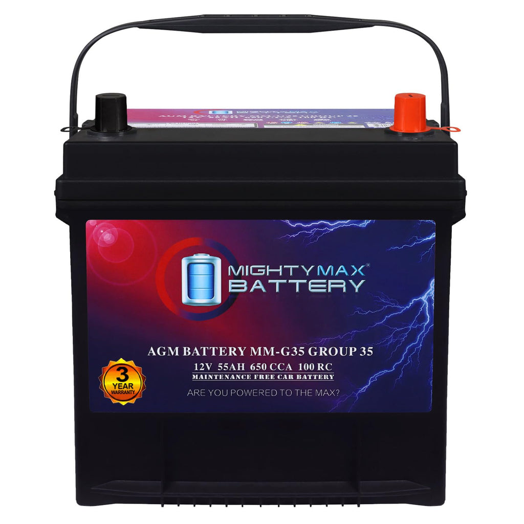 12V 55Ah AGM 650 CCA Group Size 35 Battery R60893