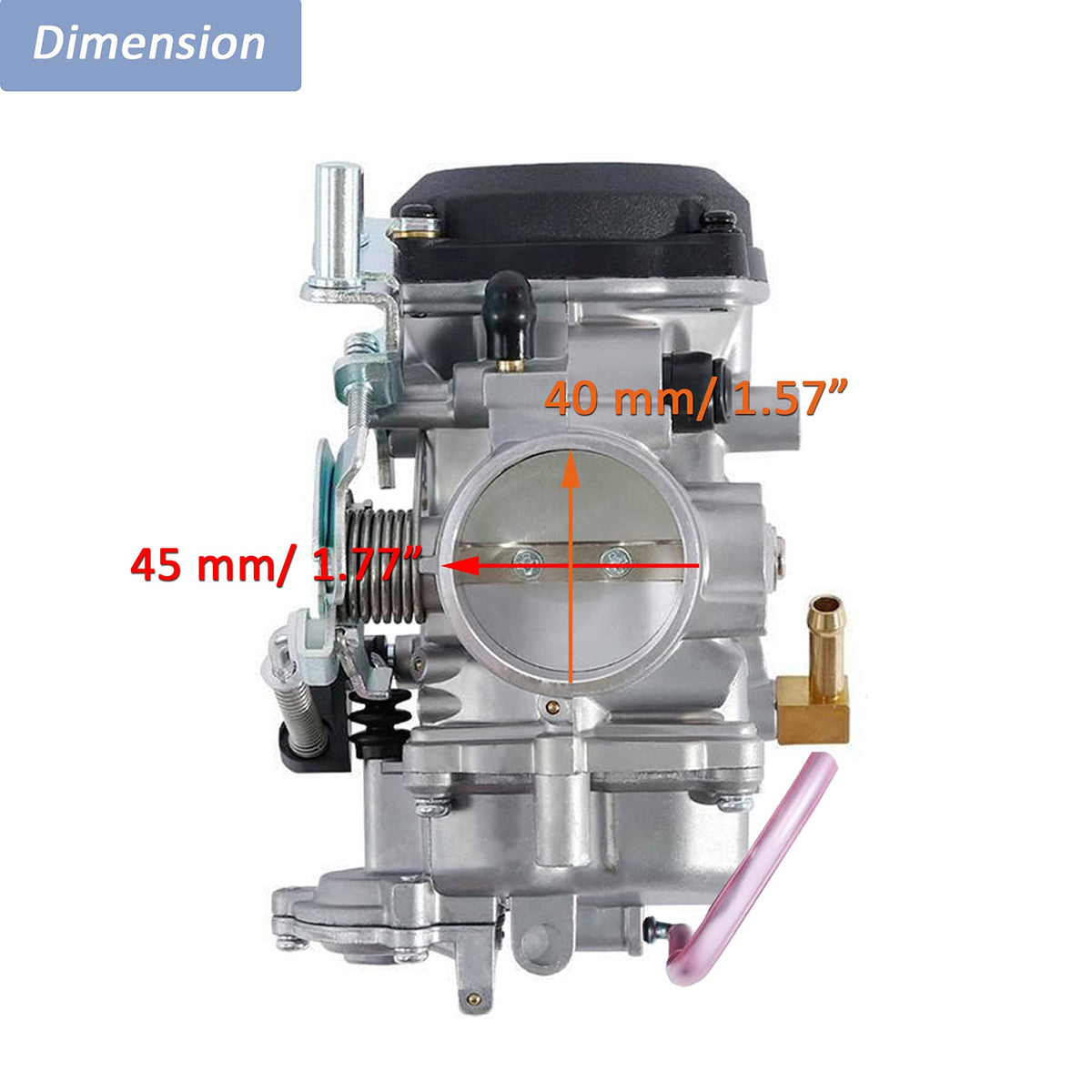 CV40 Carburetor with Fuel Filter Spark Plugs Jets L535