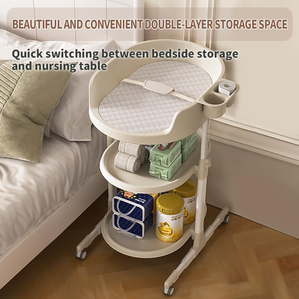Portable Baby Diaper Changing Station with Storage Drawers G527711