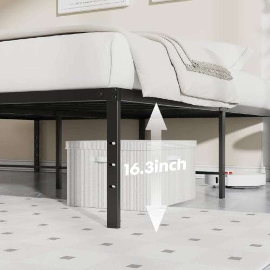 Queen 18 Inch Metal Platform Bed Frame T694931