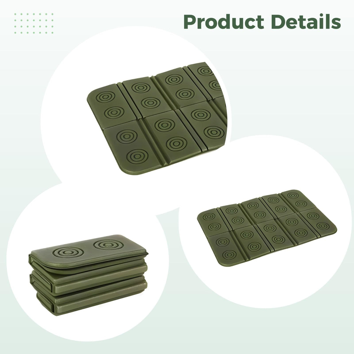 2 Pcs Waterproof Folding Foam Seat Cushion H7026