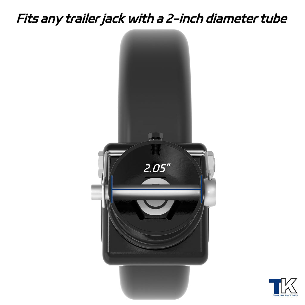 8" Trailer Jack Swivel Caster with Spoked Wheel Q3119