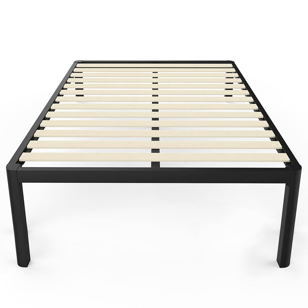 18 Inch Queen Platform Bed Frame with Wooden Slats A50805