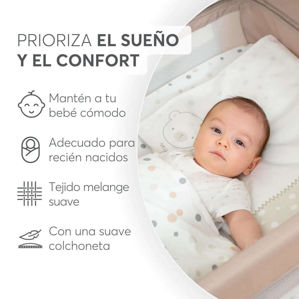Foldable Lightweight Travel Cot with Carry Bag, Navy Blue Y78818