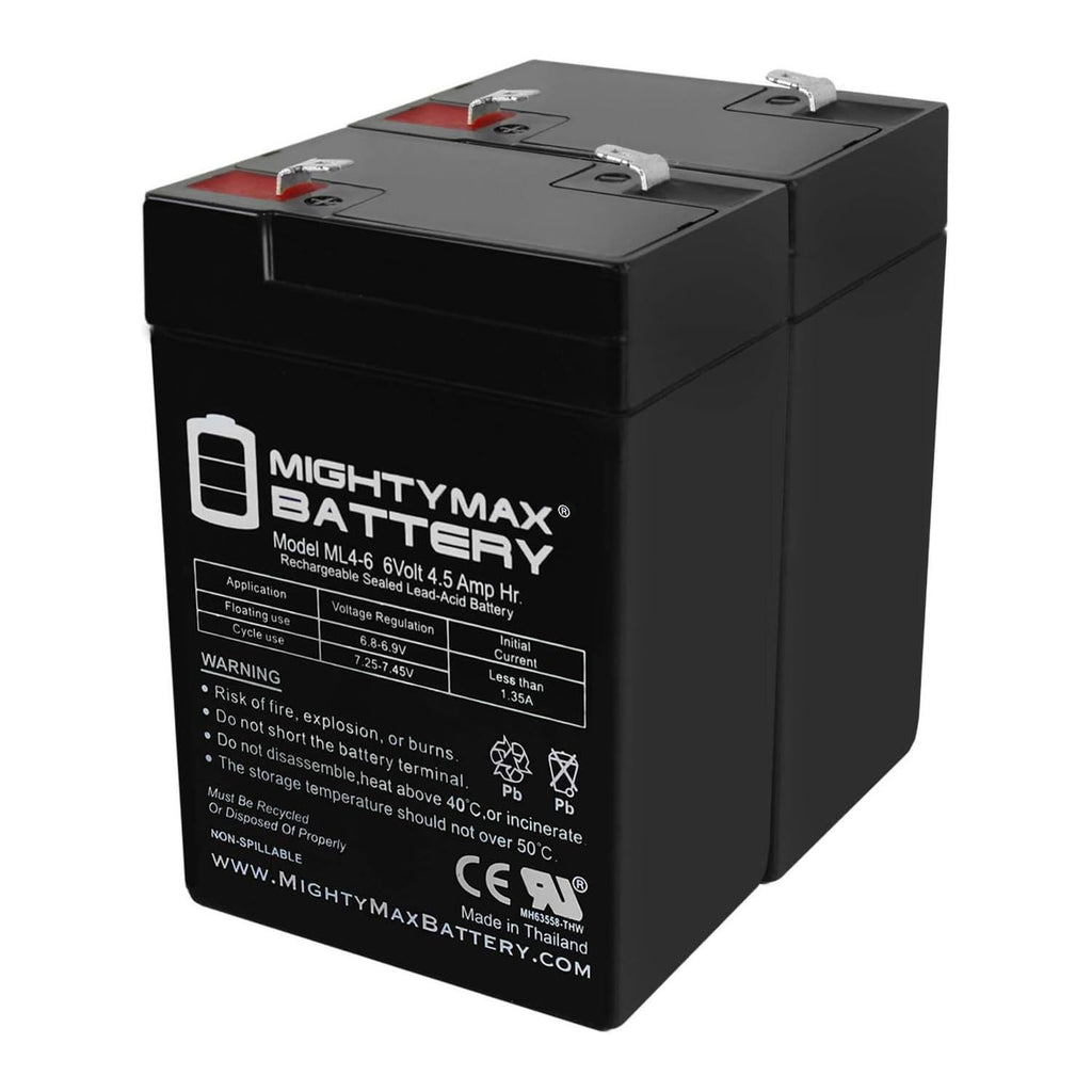 6V 4.5AH SLA Replacement Battery 2 Pack M859