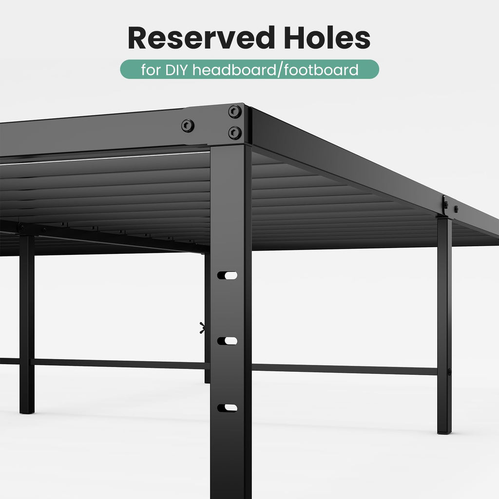 Queen 18 Inch Metal Platform Bed Frame T694931