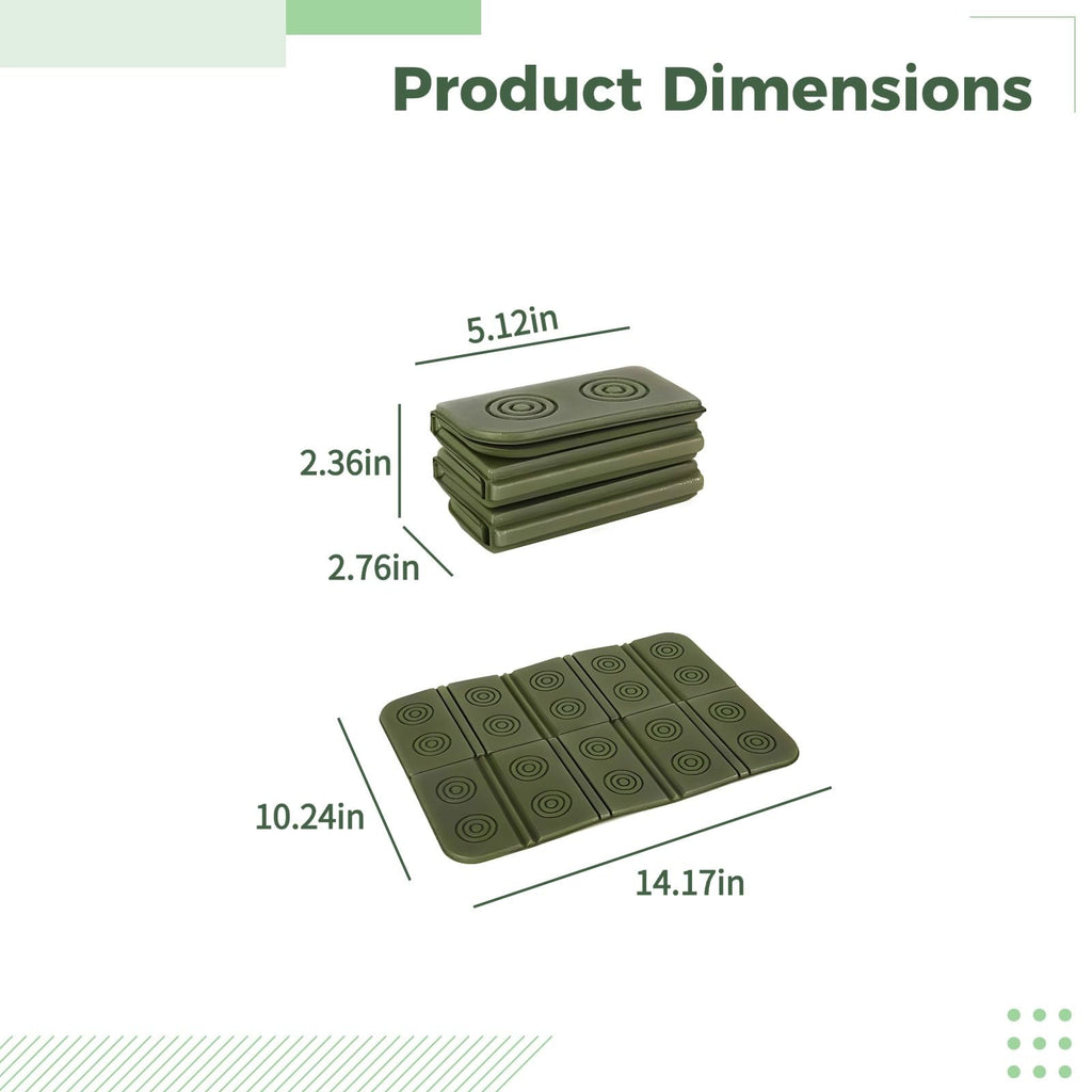 2 Pcs Waterproof Folding Foam Seat Cushion H7026