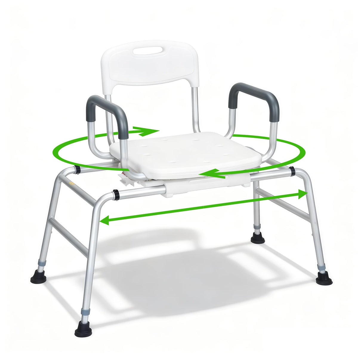 Heavy Duty Sliding Shower Chair with 360⁰ Swivel Seat J321