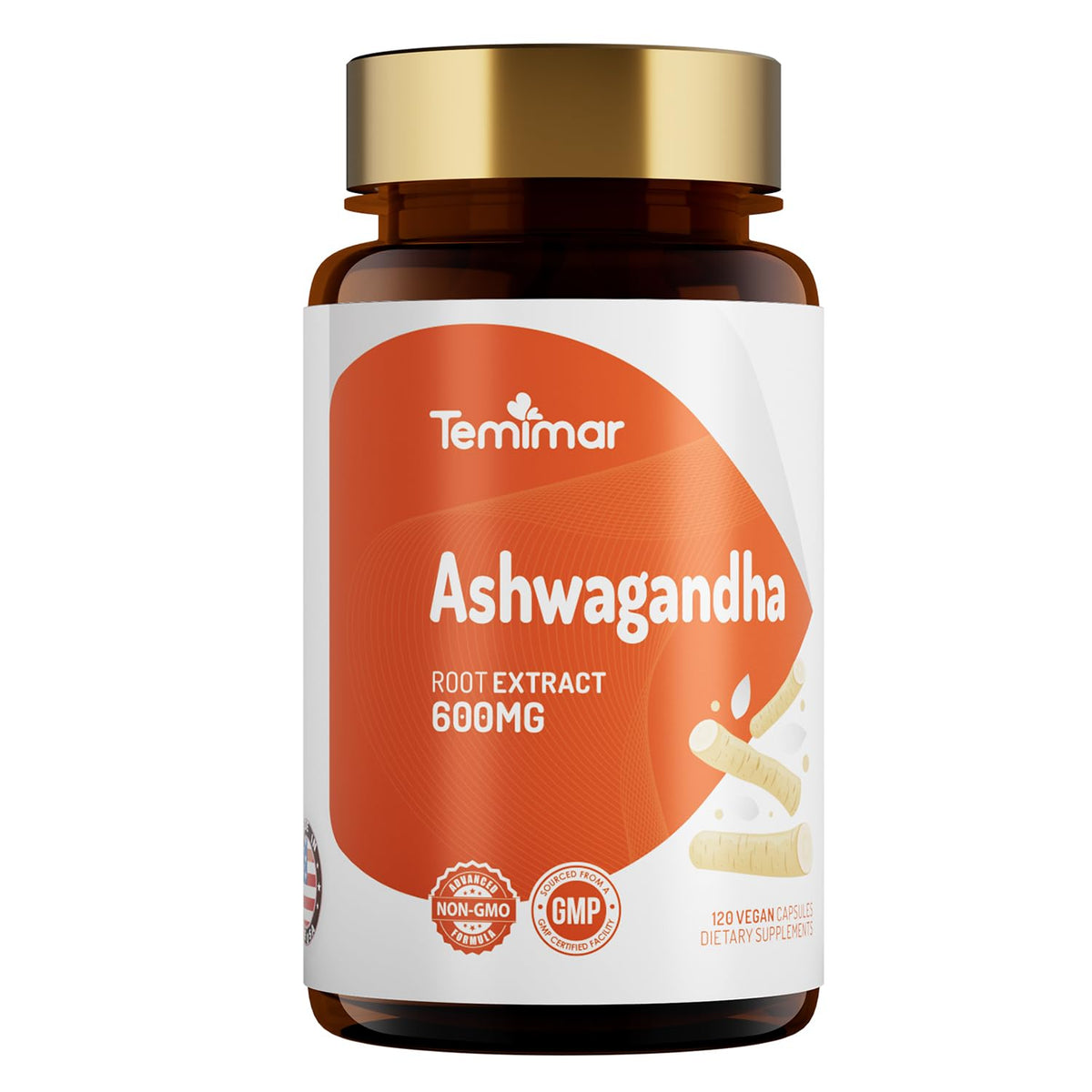 Ashwagandha Root Extract 600mg 120 Capsules P150756