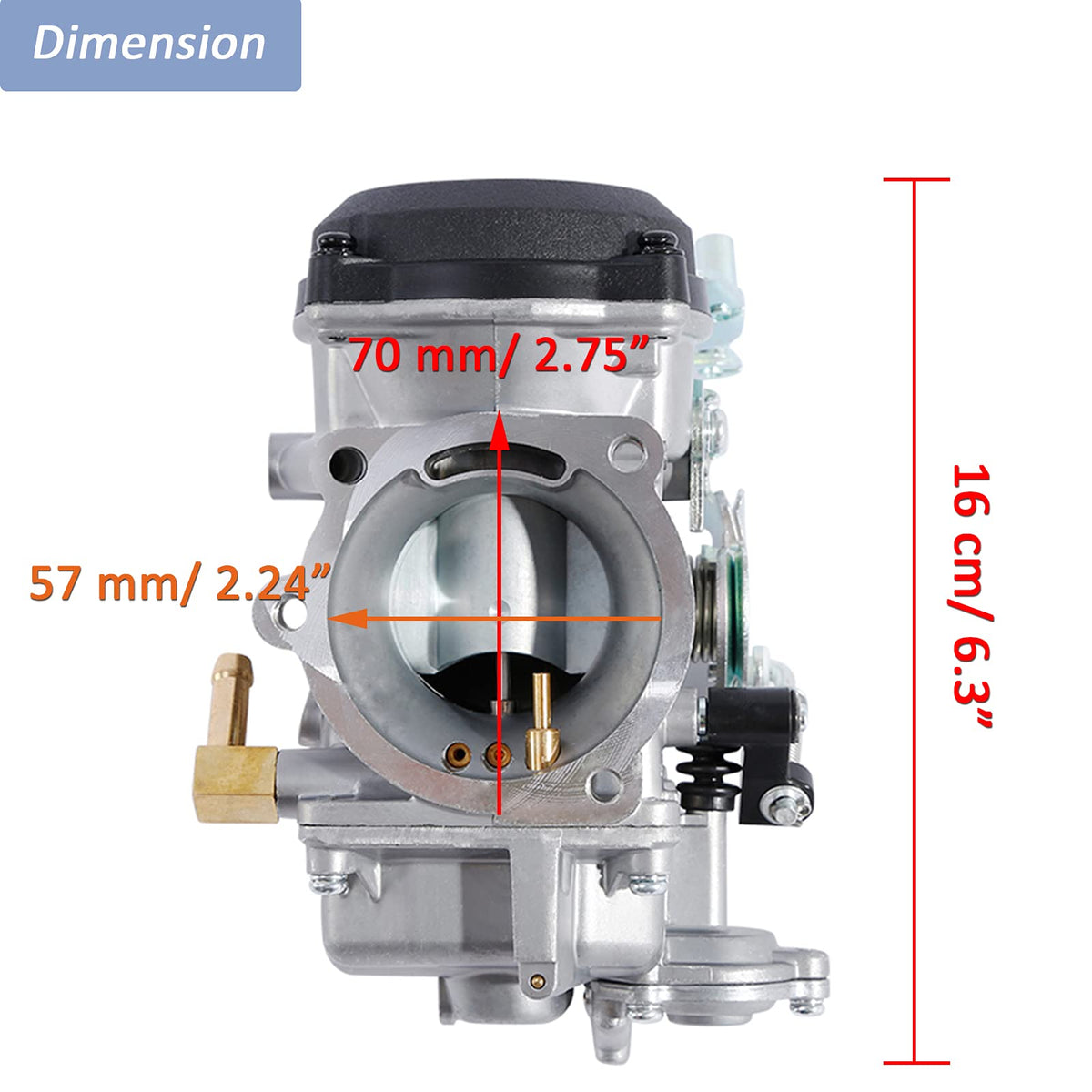 CV40 Carburetor with Fuel Filter Spark Plugs Jets L535