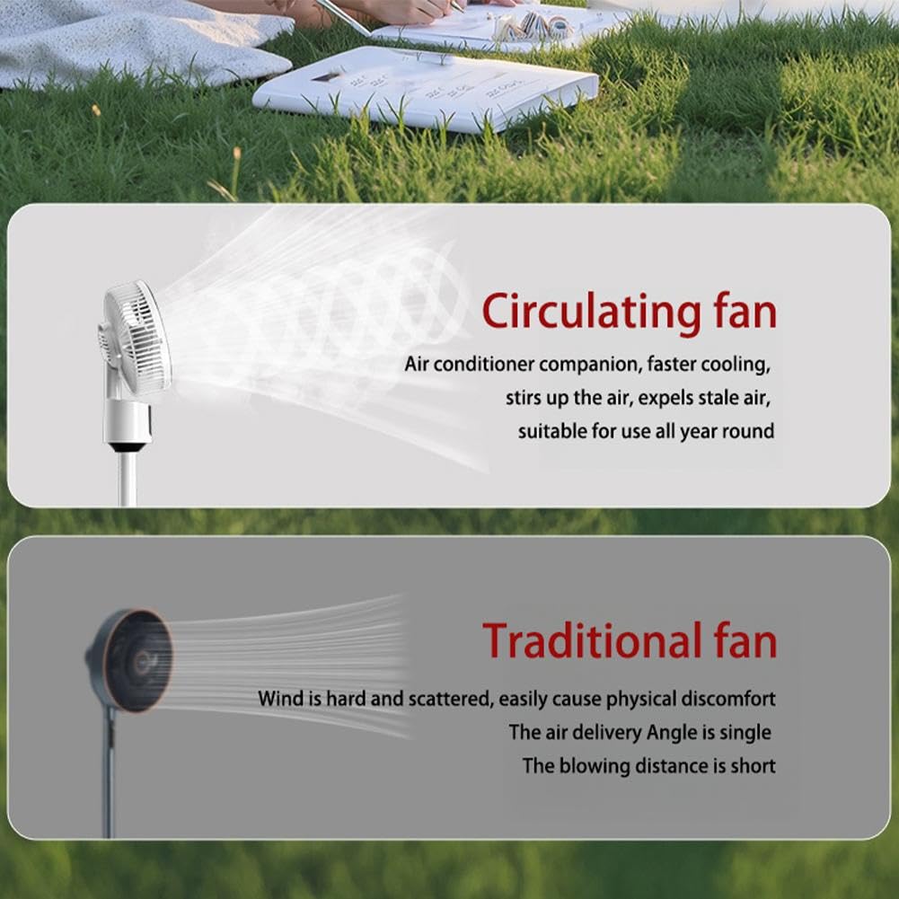 Standing Fan with Remote, 90° Oscillating, 3 Speeds, Adjustable Height Q68210