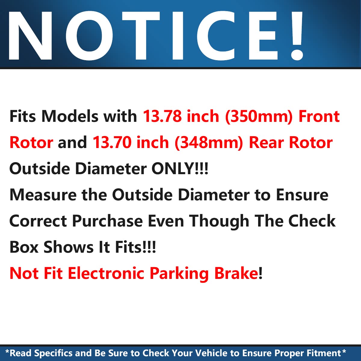 Front and Rear Brake Kit X4230