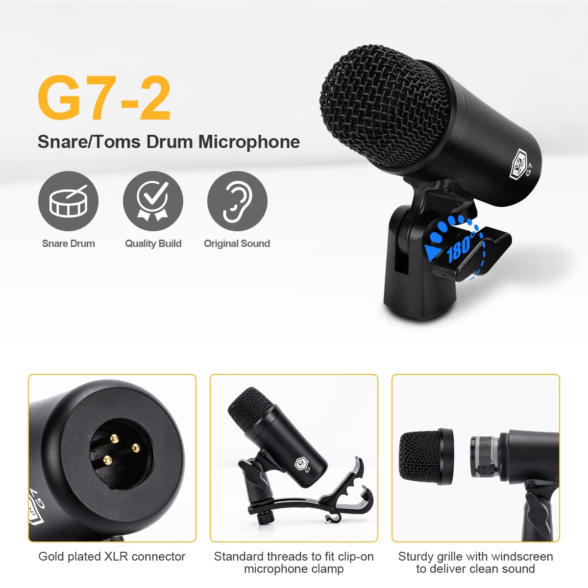 7-Piece Drum Mic Kit with XLR Outputs X4696