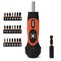 Torque Screwdriver Wrench Set 10-70 Inch Pounds 21 Hex Bits Orange W167730