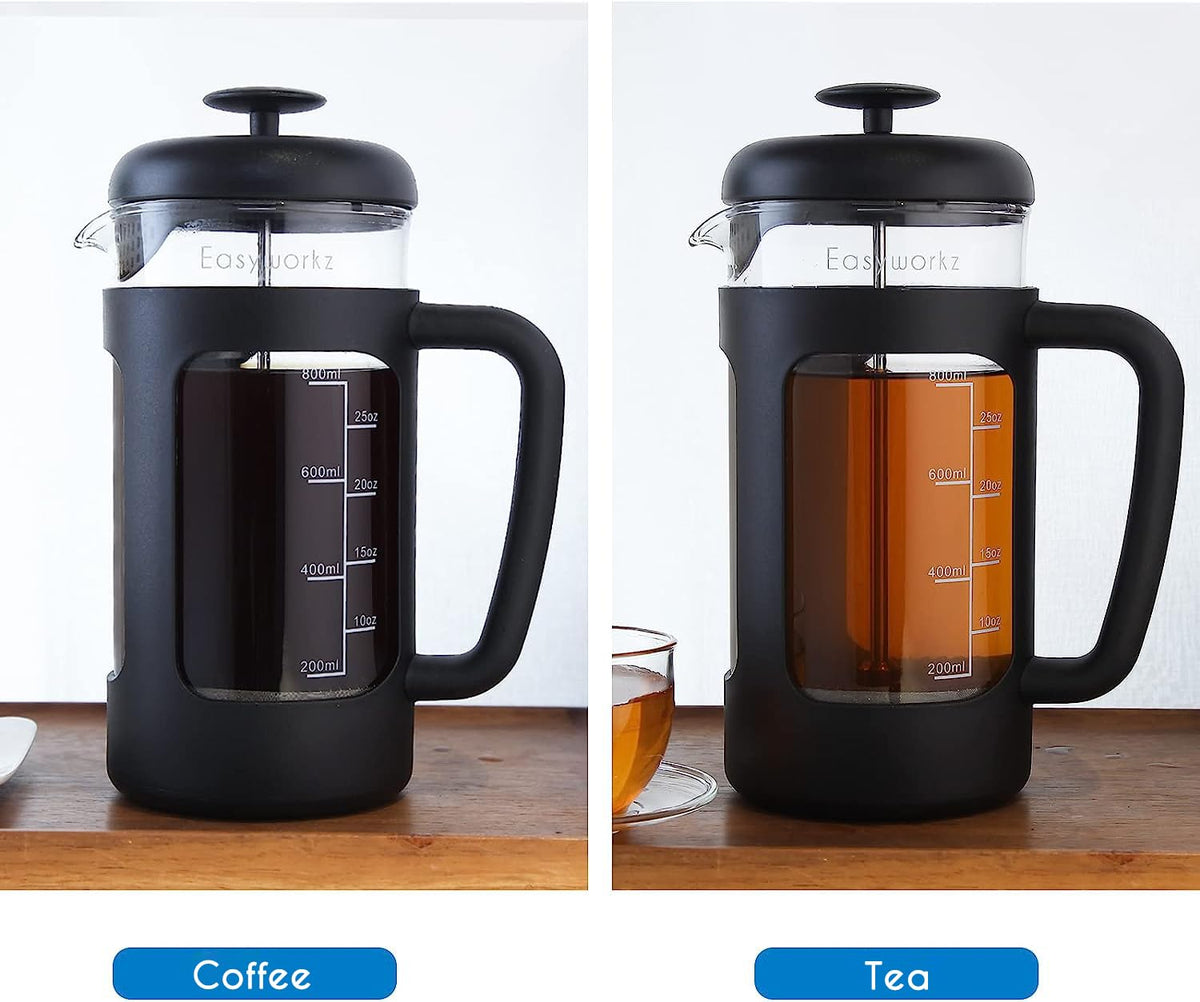 34 oz French Press and Manual Coffee Grinder with Canister P241