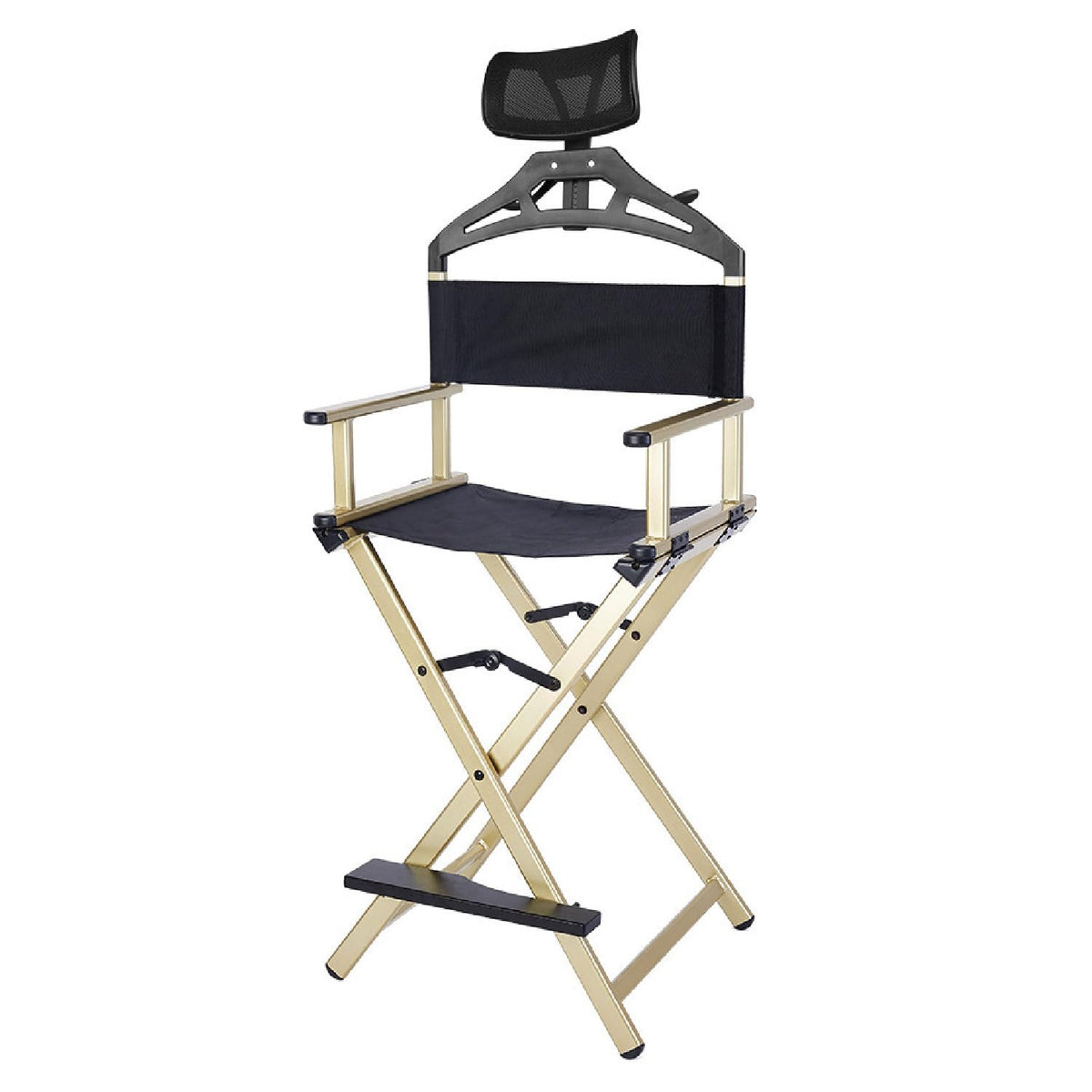 Extra Tall Foldable Makeup Artist Stool Chair with Head Rest E5035