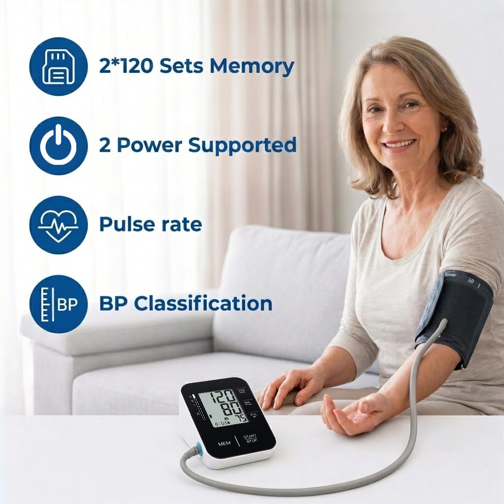 Accurate Upper Arm Blood Pressure Monitor U37387
