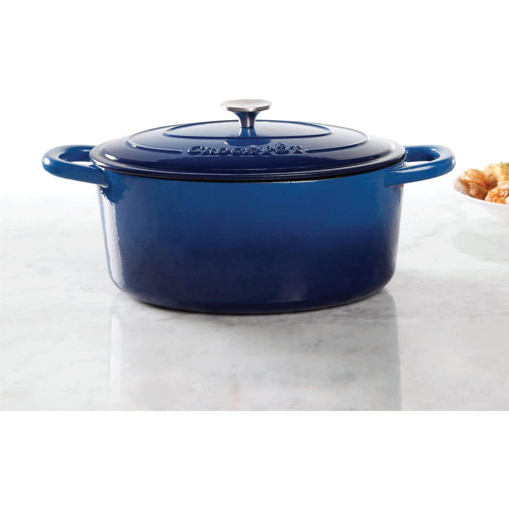 7-Quart Oval Enameled Cast Iron Dutch Oven with Lid C687