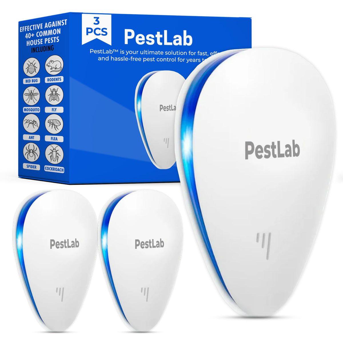 Indoor Plug In Ultrasonic Pest Repeller 3 Pack N779908