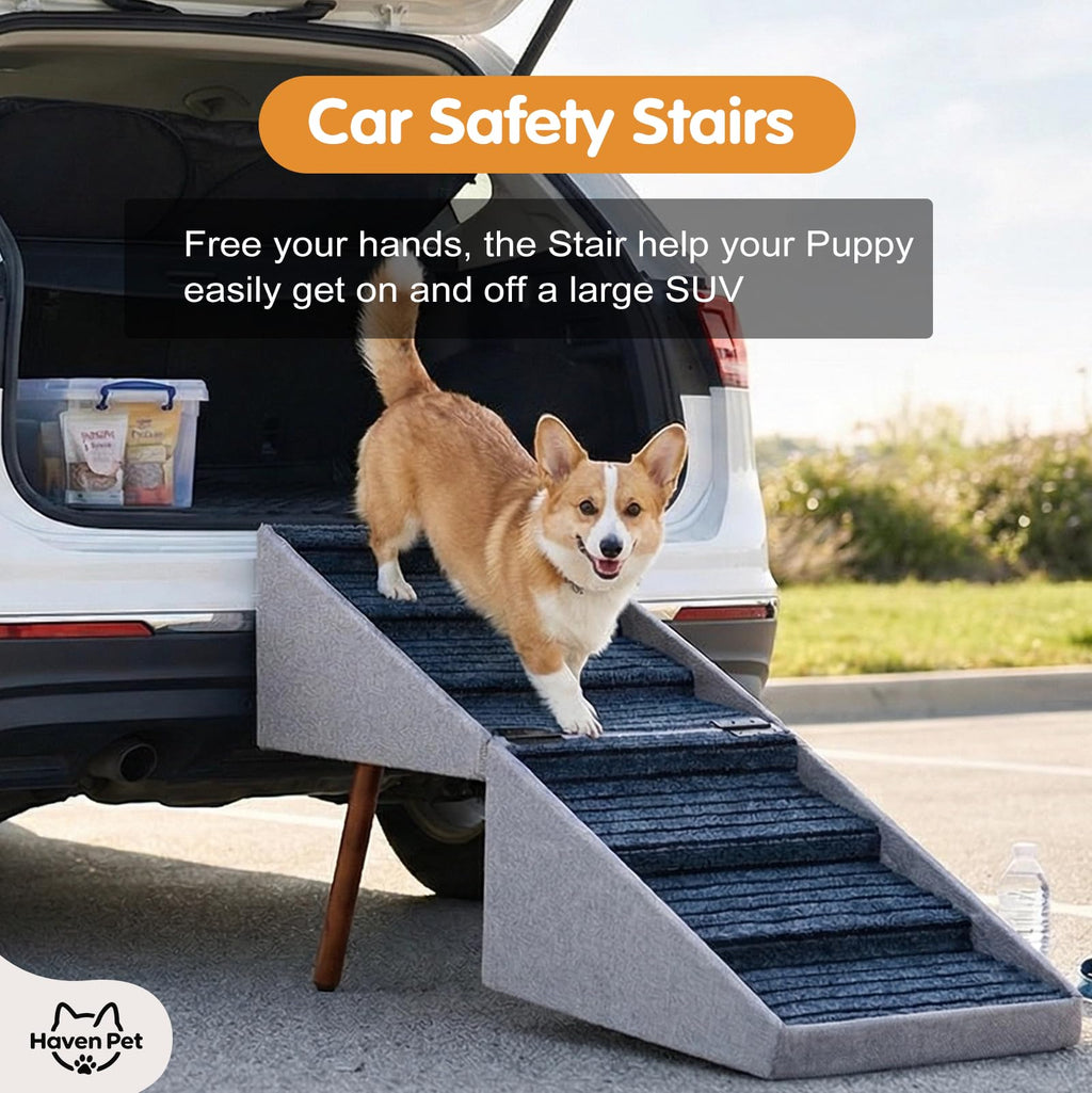 Foldable Wood Dog Stairs Y558275
