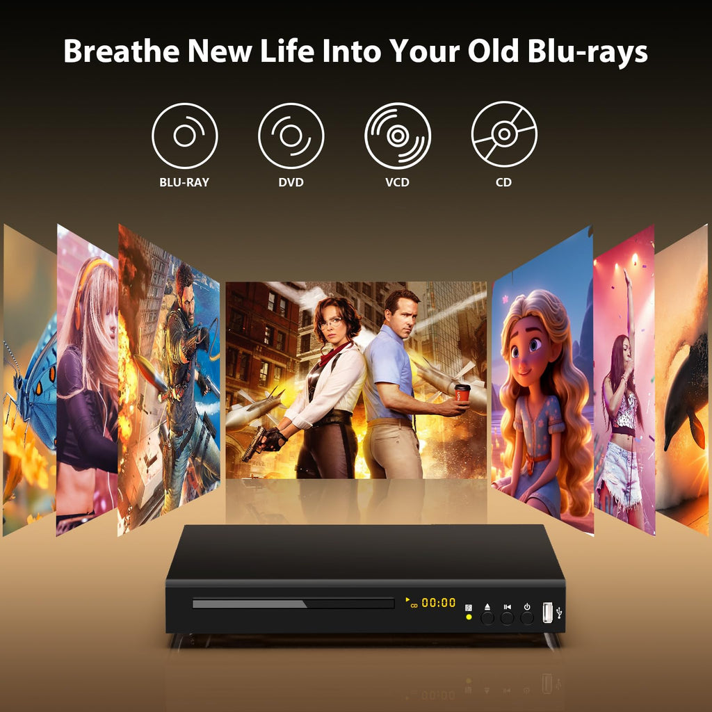 Blu Ray DVD Player 1080P Full HD B8766