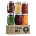16 Oz 6 Pack Regular Mouth Mason Jars N421552