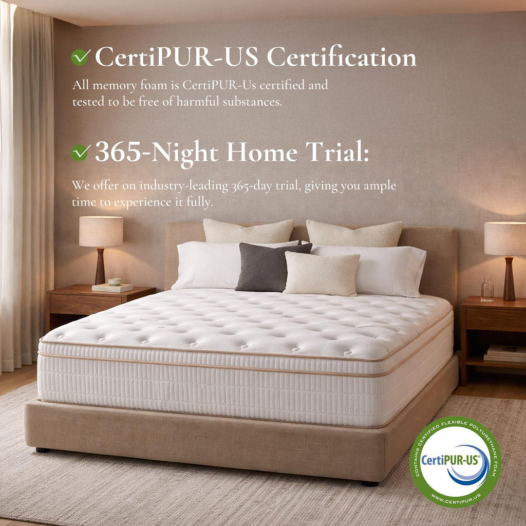 Full Size 12 Inch Medium Firm Hybrid Mattress G4994