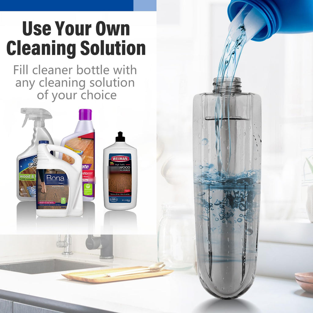 Wet Spray Mop with 14 oz Bottle & 3 Microfiber Pads X609