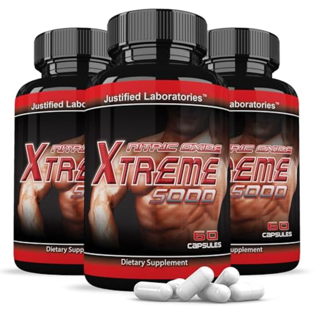 L-Arginine Men's Health Supplement 60 Capsules Pack of 3 W9023